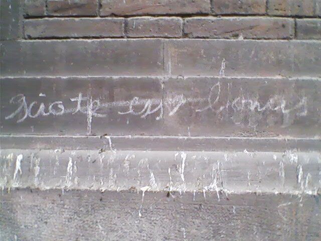 Inscripció llatina paret