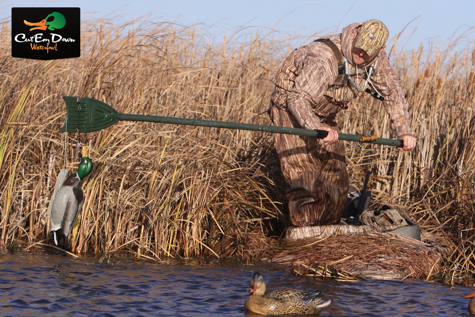 NEW AVERY GREENHEAD GEAR GHG 3IN1 WATERFOWLER'S PADDLE PUSH POLE ATTACHMENT eBay
