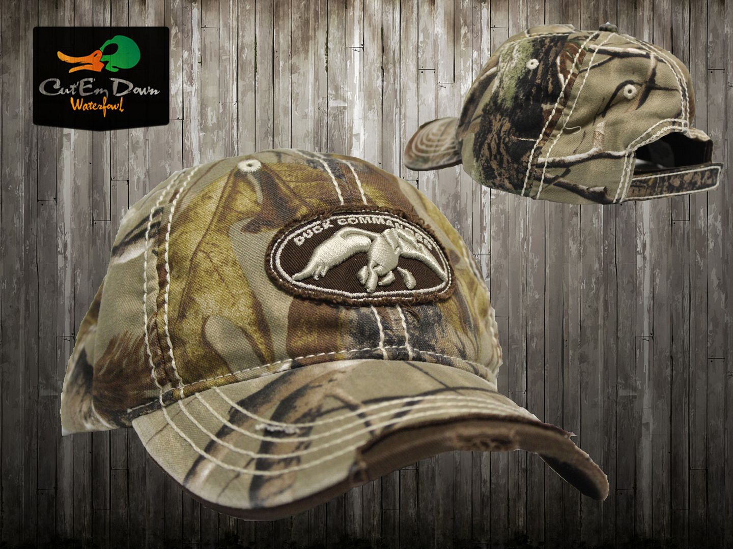 NEW AUTHENTIC DUCK COMMANDER DYNASTY HARDWOODS CAMO HAT CAP BUCK eBay