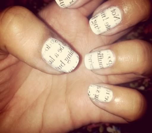 Nails With Writing