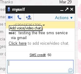 send free sms messages via gmail