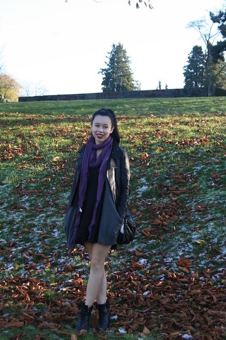fall mood outfit fall fashion, aritzia mackage kenya leather jacket, wilfred flaubert sweater, talula lipinski dress, marc by marc jacobs classic q natasha bag