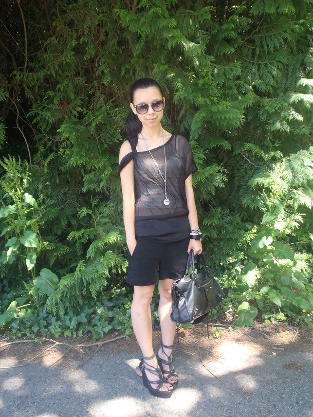 firmoo outfit firmoo sunglasses, ann demeulemeester top, ann demeulemeester shorts, ann demeulemeester necklace, ann demeulemeester necklace