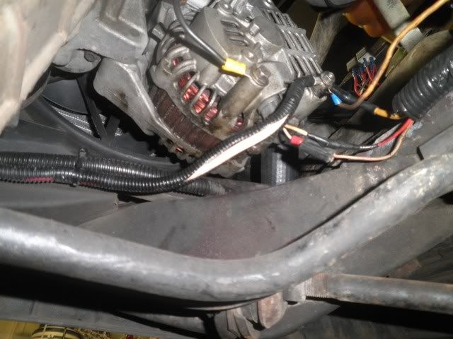 Ford Au Alternator Wiring - I Attached The Original Xd Wiring To The Alternator Post Also Ignition Headlights Etc Power Feed And Cut The Alt Plug From The Au Harness - Ford Au Alternator Wiring
