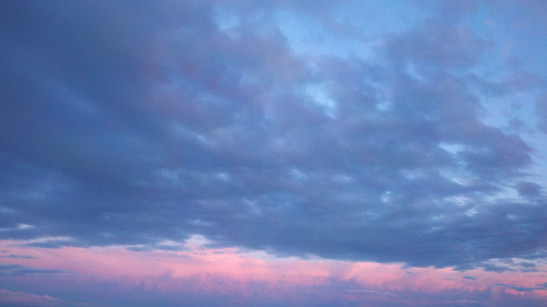 Sky Blue Pink Sunset