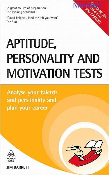 Aptitude, Personality and Motivation Tests Analyse Your Talents and Personality And Plan your career-Mantesh preview 0