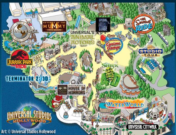 Map Universal Studios Hollywood The Samland Guide To Universal Studios Hollywood Part One - Micechat