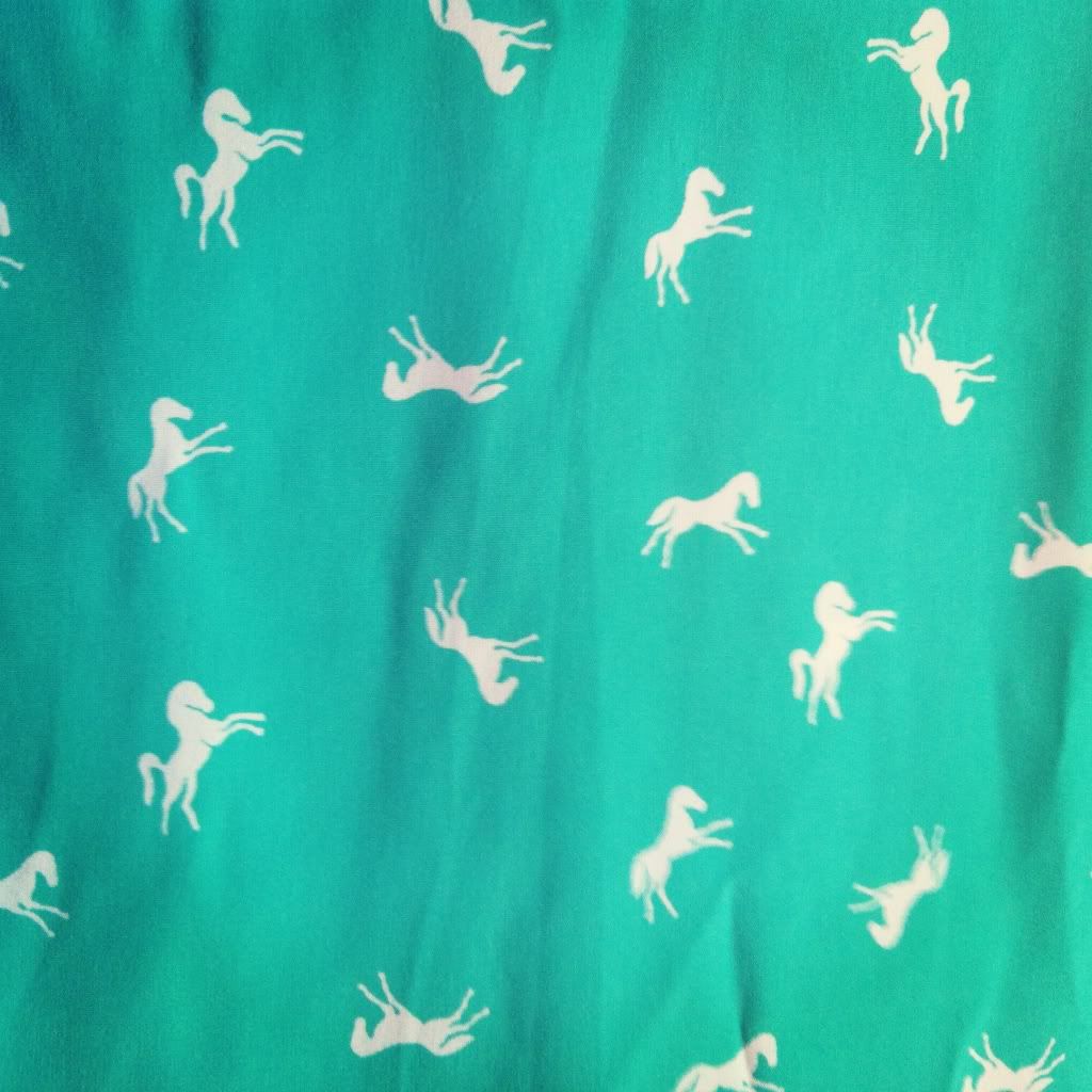 horse print blouse