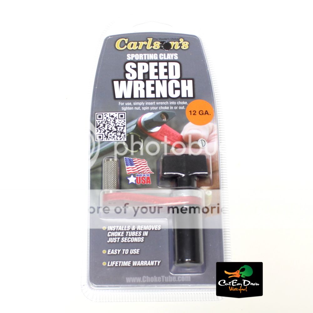 CARLSON'S SHOTGUN CHOKE TUBE SPORTING CLAYS SPEED WRENCH 12 GAUGE RED