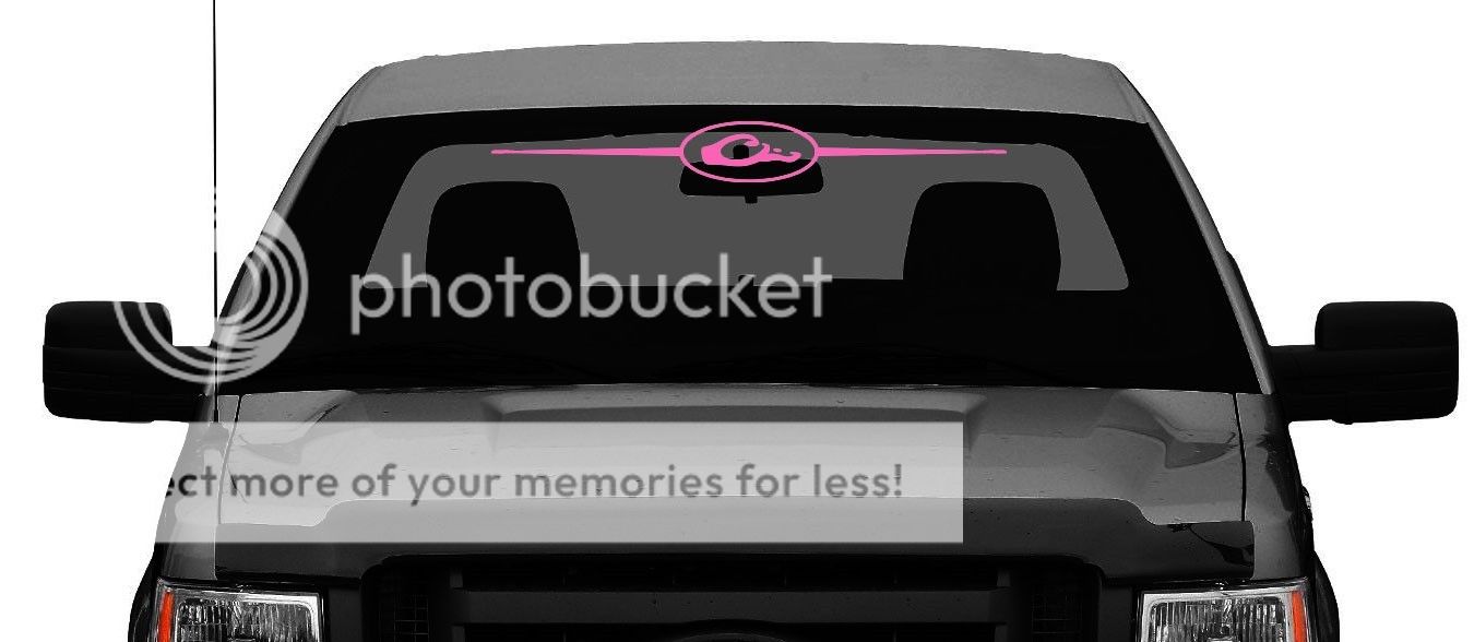 DRAKE WATERFOWL DUCK LOGO WINDSHIELD DECAL TRUCK TRAILER STICKER PINK