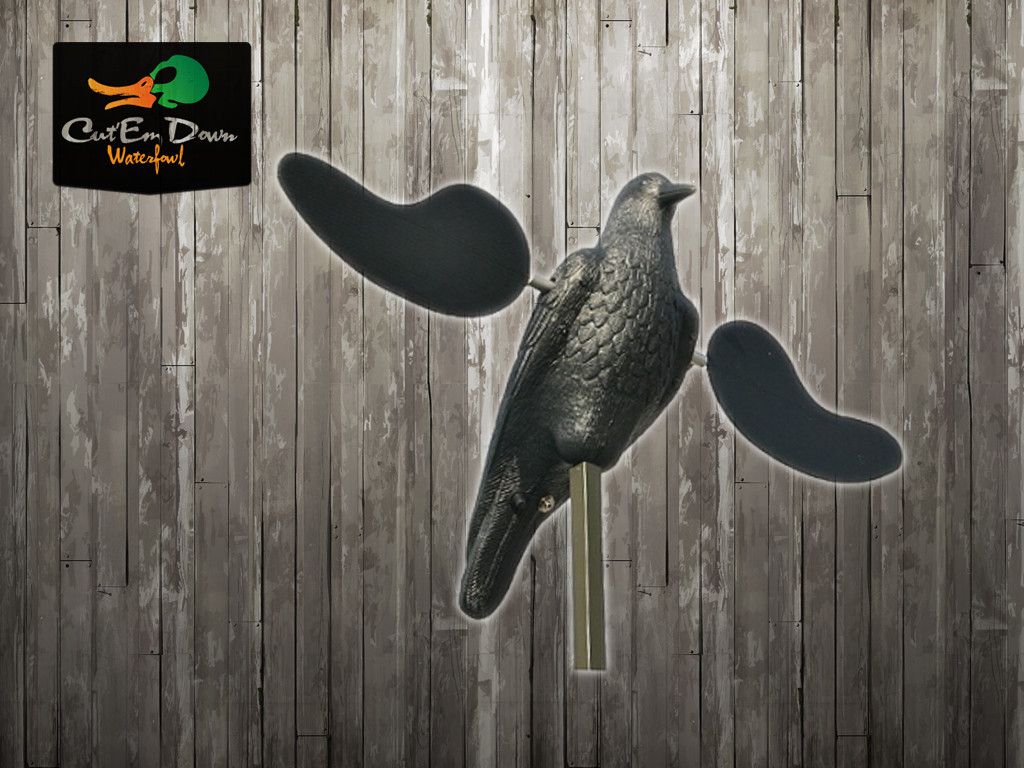 MOJO MOTORIZED CROW RAVEN SPINNING WING DECOY WITH MAGNETIC WINGS ...