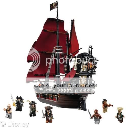 LEGO Pirates Of The Caribbean QUEEN ANNES REVENGE #4195 1097 pcs   7 