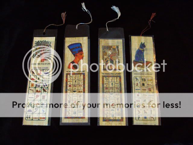 20 EGYPTIAN LARGE PAPYRUS BOOK MARKS MARK LOT WHOLESALE  