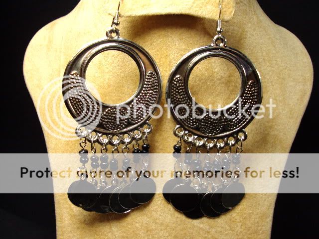 earrings belly dance TRIBAL coin dangle EGYPTIAN gypsy  