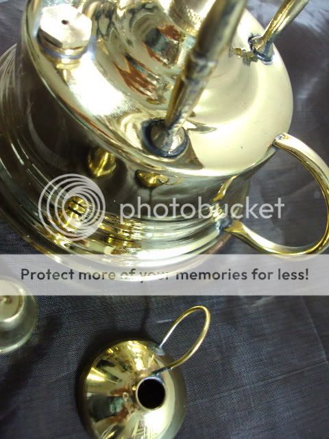 brass turkish coffee maker tabletop alcohol burner LRG  