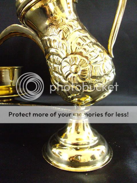 brass jar set 9 egytpian decorated antique engraved  