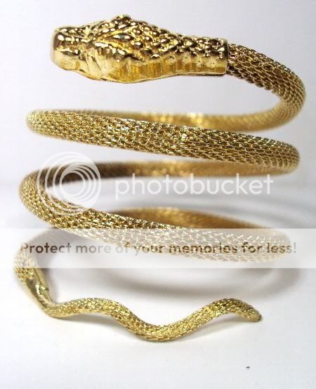 belly dance hand made snake armlet & bracelet XL tribal gypsy oriental 