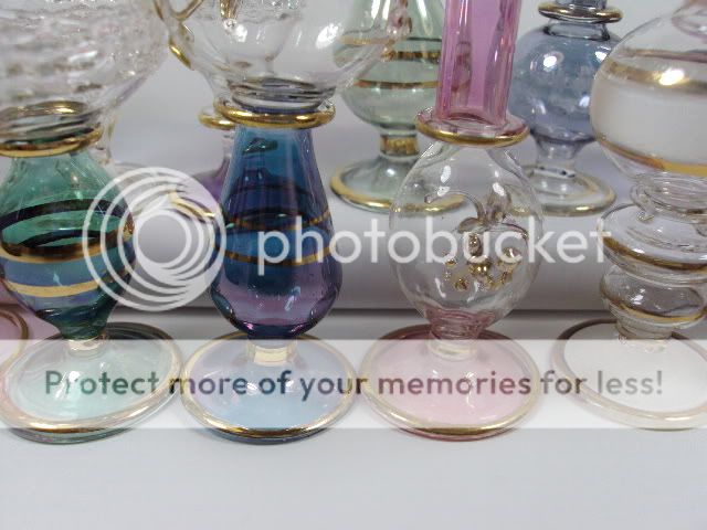 30 PCS MIX WHOLESALE LOT EGYPTIAN MOUTH HAND BLOWN PERFUME BOTTLES 