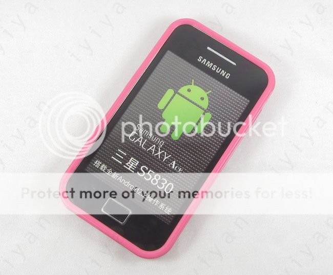 Red TPU PC Soft Back Case Cover Cleave Bumper for Samsung Galaxy Ace S5830