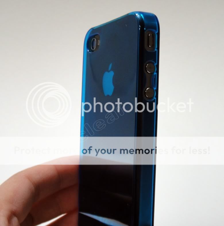 Blue Ultra Thin Hard Case for At&T iphone 4 4G W/ Free Screen 