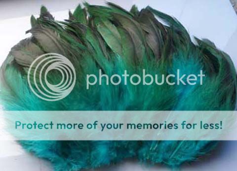 20pcs Bronze Iridescent green pretty Rooster feathers 5  